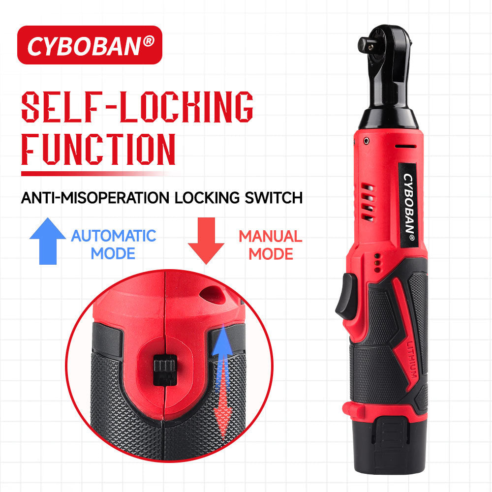 HexaGear | 3/8" Cordless Electric Ratchet Wrench - 45Nm High Torque Power Tool