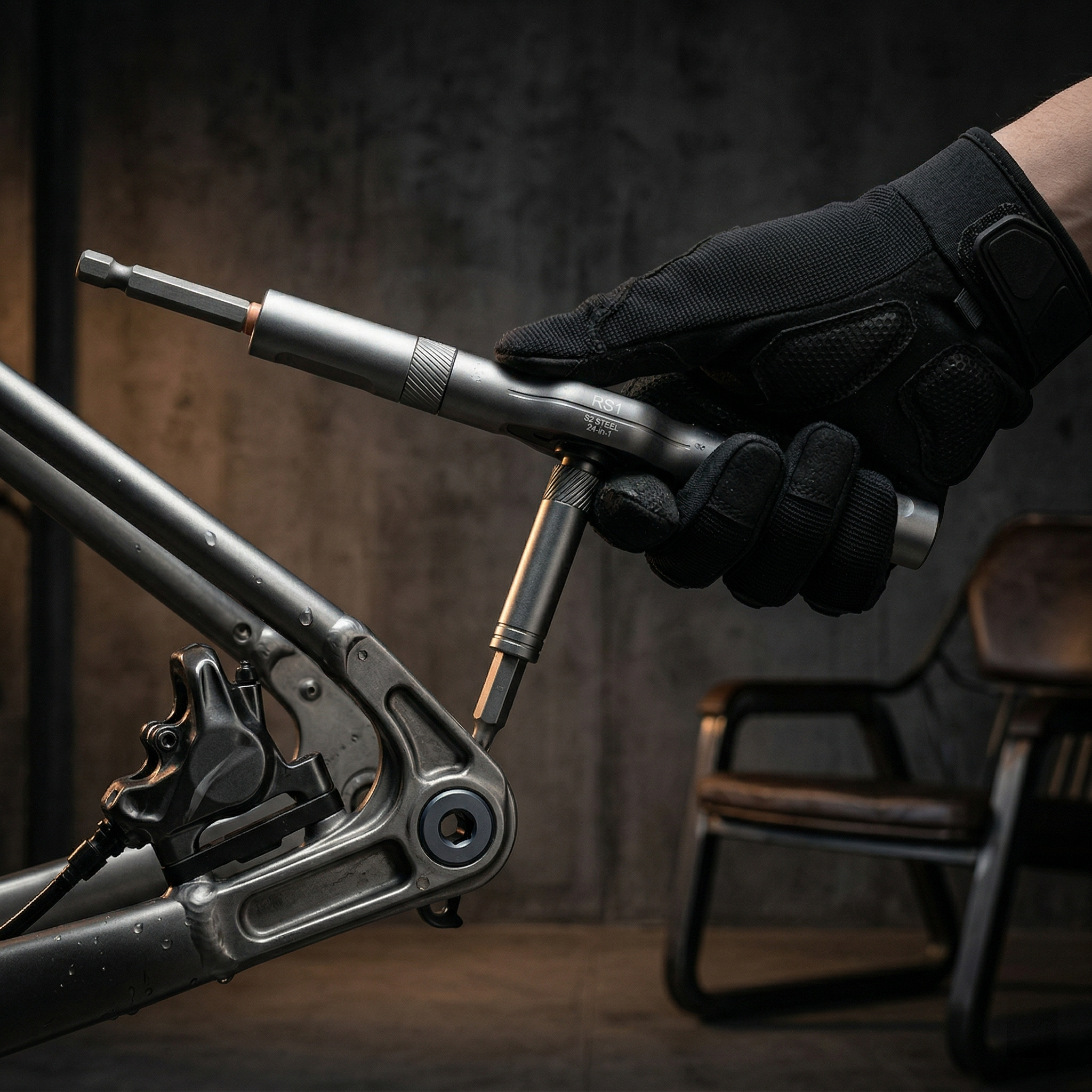 HexaGear | 24-in-1 Modular Ratchet Set - CNC Aluminum Multi-Handle Precision Kit