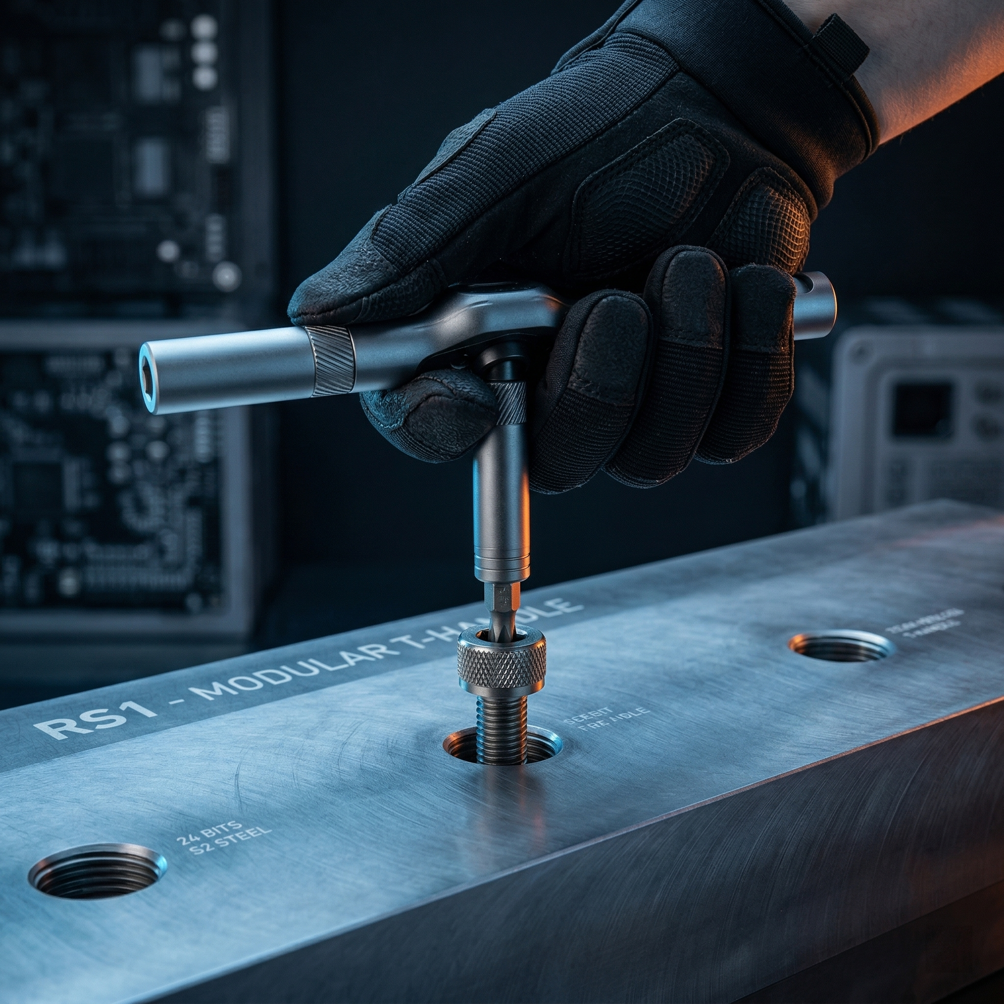 HexaGear | 24-in-1 Modular Ratchet Set - CNC Aluminum Multi-Handle Precision Kit